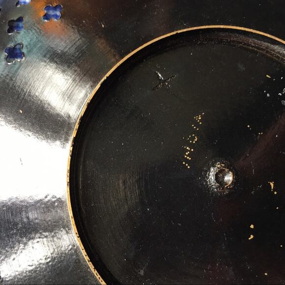 Whimsigoth catch all dish Black Dark Academia Goth Brass Floral Vintage - Picture 9 of 10